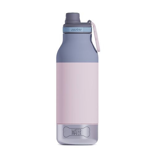 Asobu Buddy Dog Food And Water Bottle 1L Pastel Pink